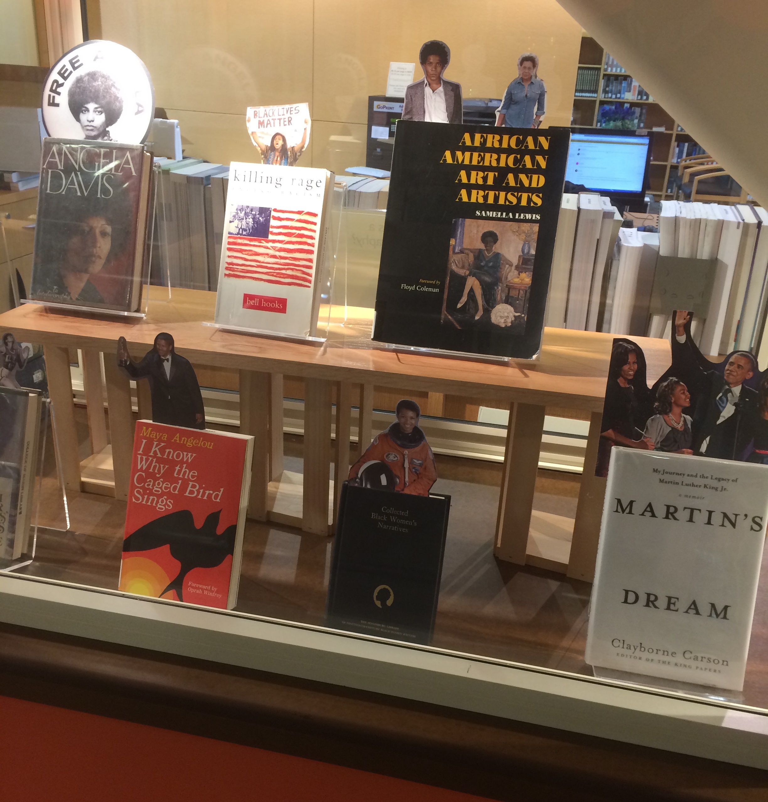 Black History Month Display at the library