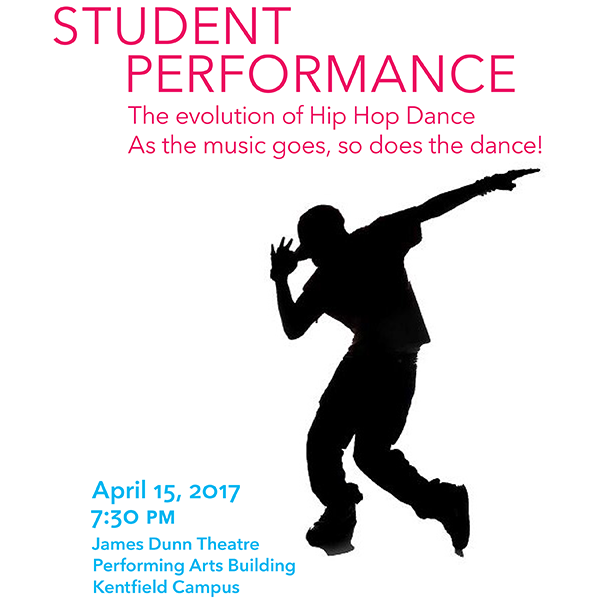 Student dance performance poster