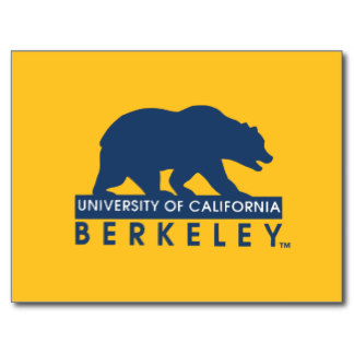 Blue bear on yellow background. Text reads University of California Berkeley
