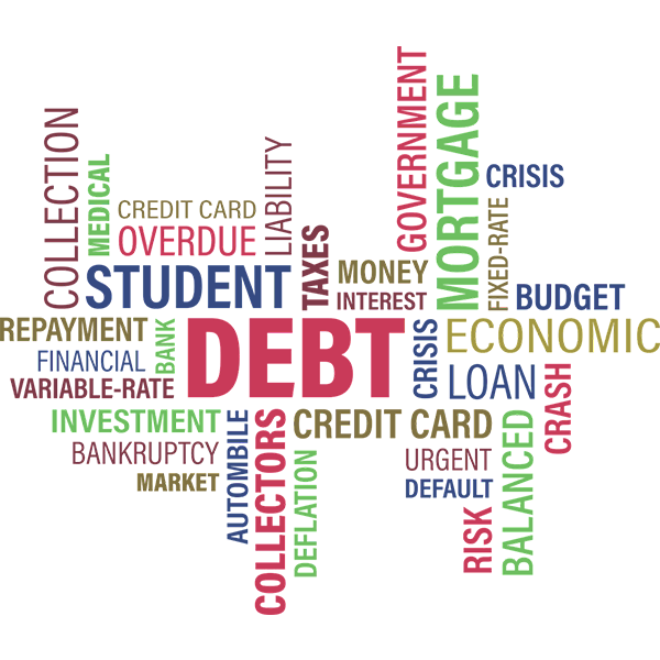 Debt word cloud