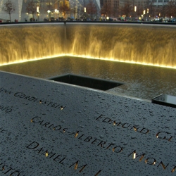 Memorial at Ground Zero in New York City
