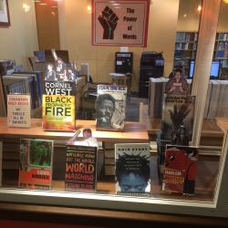 Picture of library books relating to Black History Month