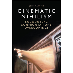 Book cover: Cinematic Nihilism with hand coming out of television set