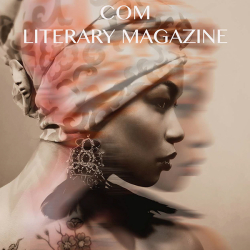 Woman with head scarf and ornate earrings