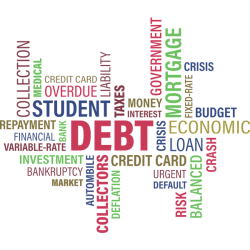 Debt word cloud