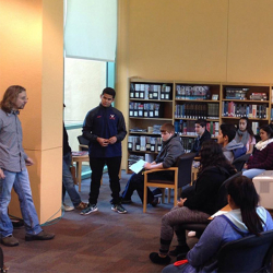 Students inside the IVC Library