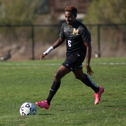 Man playing soccer