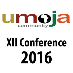 Umoja logo with text that reads: XII conference 2016