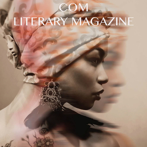 Woman with head scarf and ornate earrings