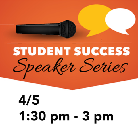 Student Success Speaker Series logo with date and time